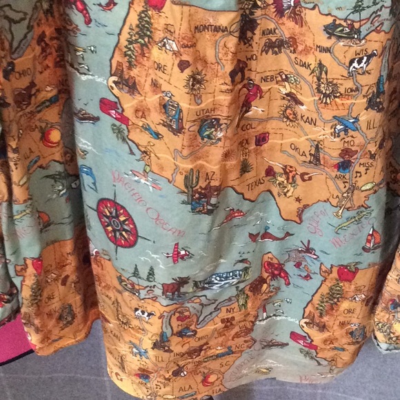 Nick and Nora vintage map shirt - Picture 4 of 15